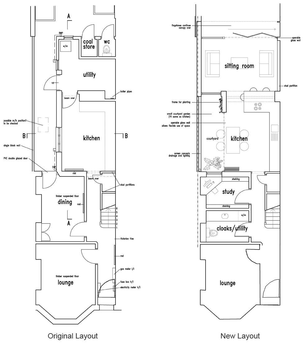 Plans Original and New